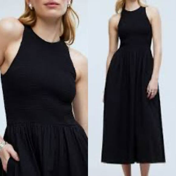 Madewell Dresses & Skirts - NWT $110 Madewell XXSMALL The Melody Smocked Midi Black Dress